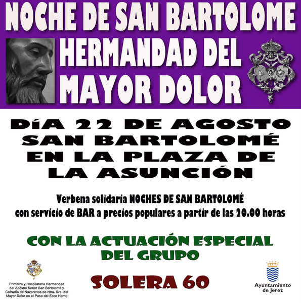 CARTEL NOCHE DE SAN BARTOLOMÉ CARTEL NOCHE DE SAN BARTOLOMÉ