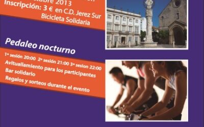 Pedaleo solidario en la Plaza de la Asunción