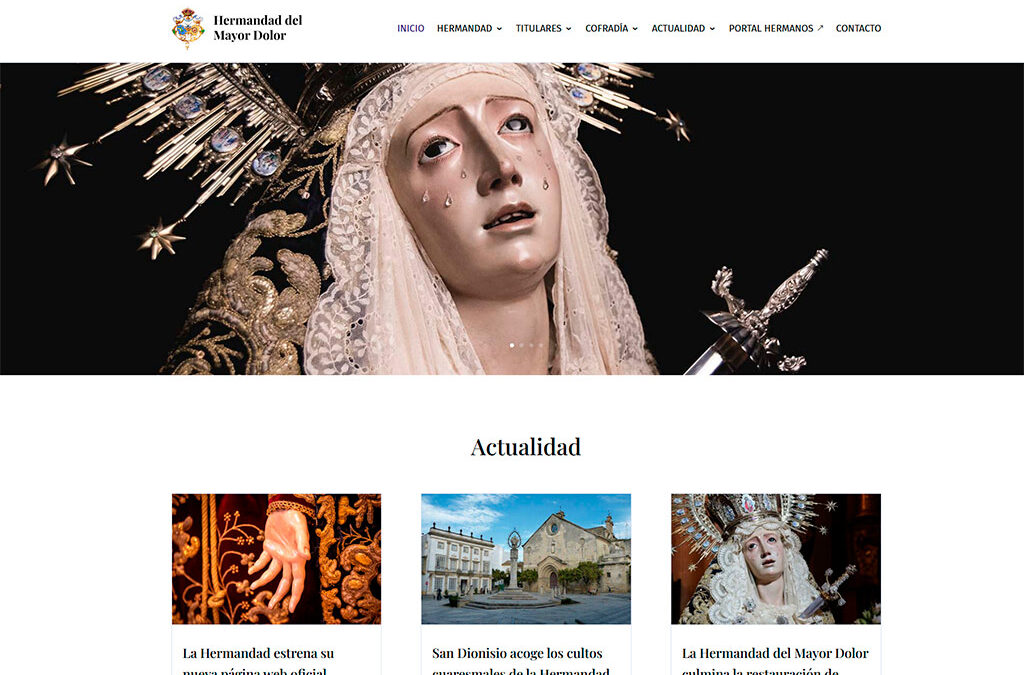 La Hermandad estrena su nueva página web oficial